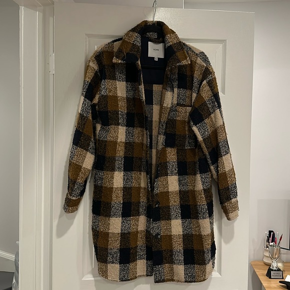 Plaid Overcoat Jacket - Picture 1 of 3